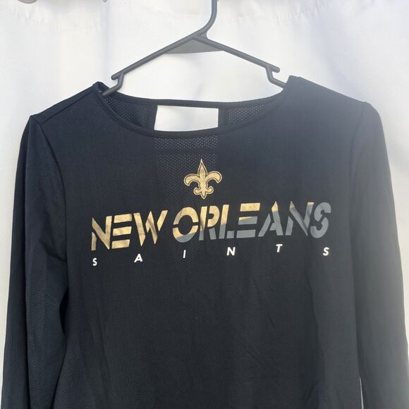 New Orleans Saints Women's S Small NFL Touch by Alyssa Milano Long Sleeve Shirt - Picture 3 of 7
